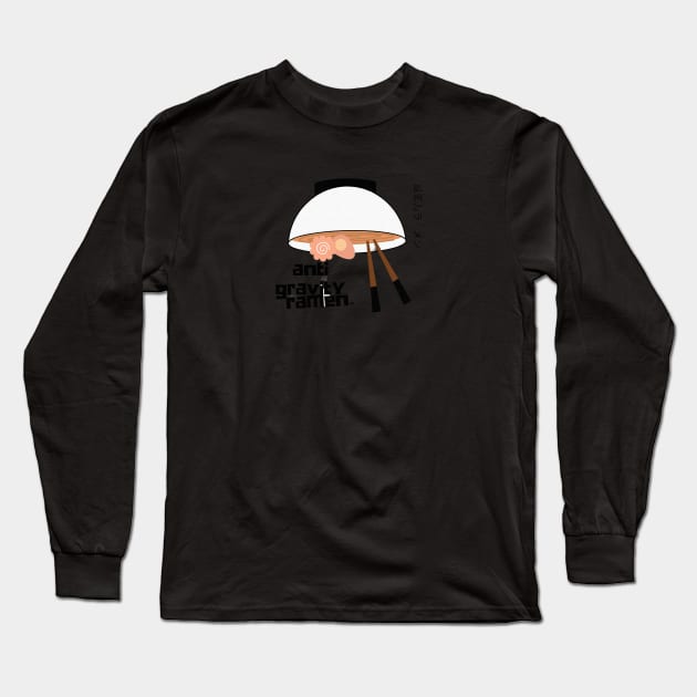 Anti Gravity Ramen Cool Unique Art By Abby Anime Long Sleeve T-Shirt by Abby Anime